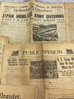 Early 1900's Newspapers