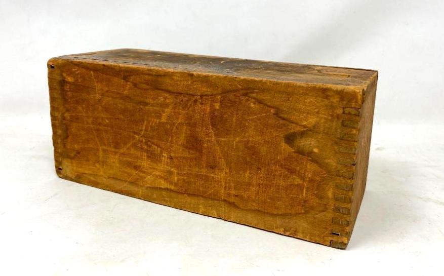 Antique Wooden Dovetailed Candle Box