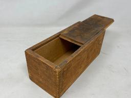 Antique Wooden Dovetailed Candle Box
