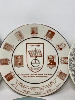 Collector Plates, China and Pewter