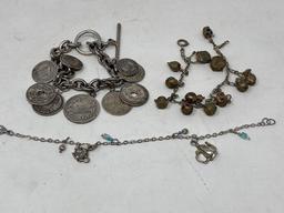 Three Charm Bracelets