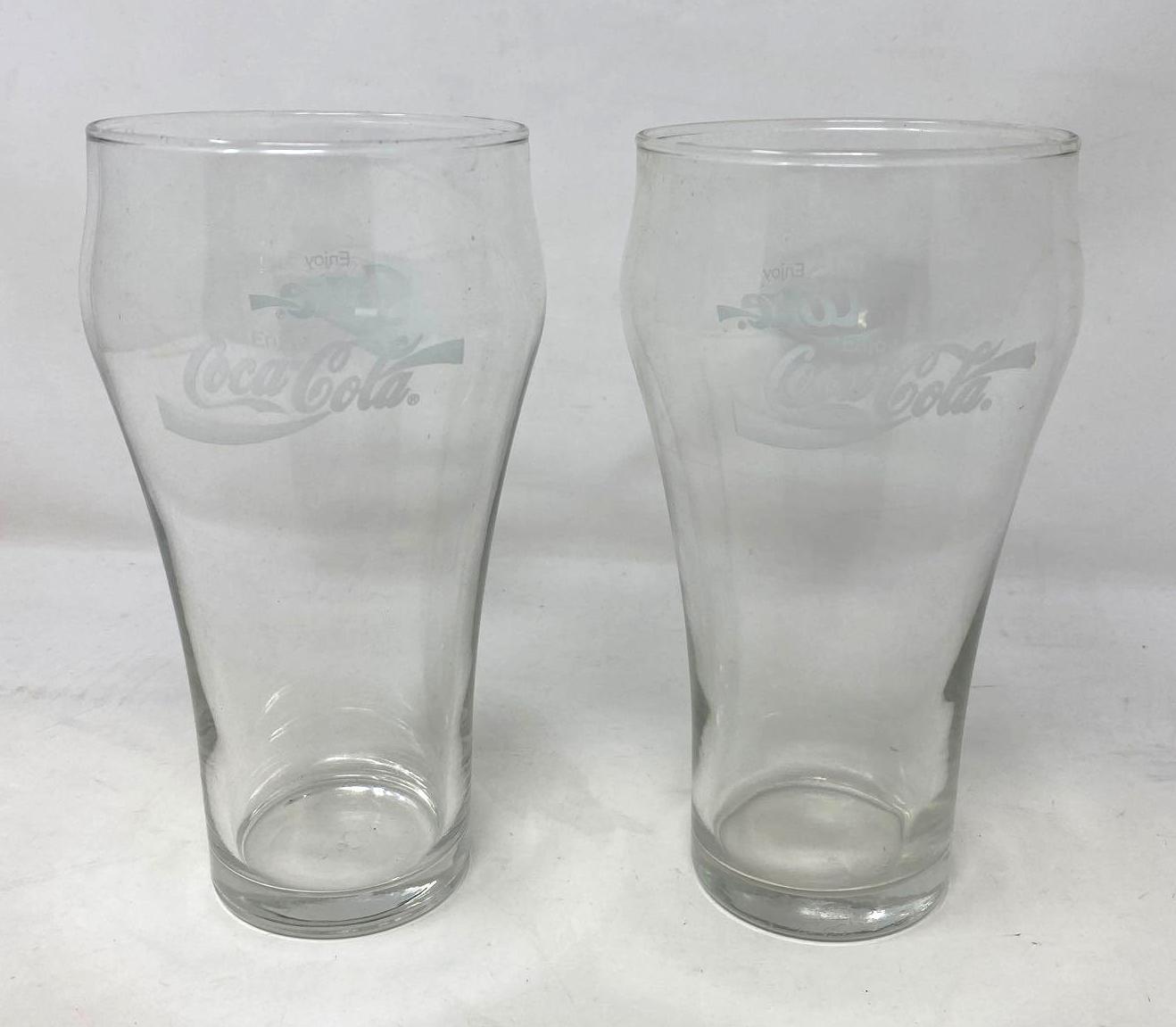 Clear Glass Mugs and Coca Cola Glasses