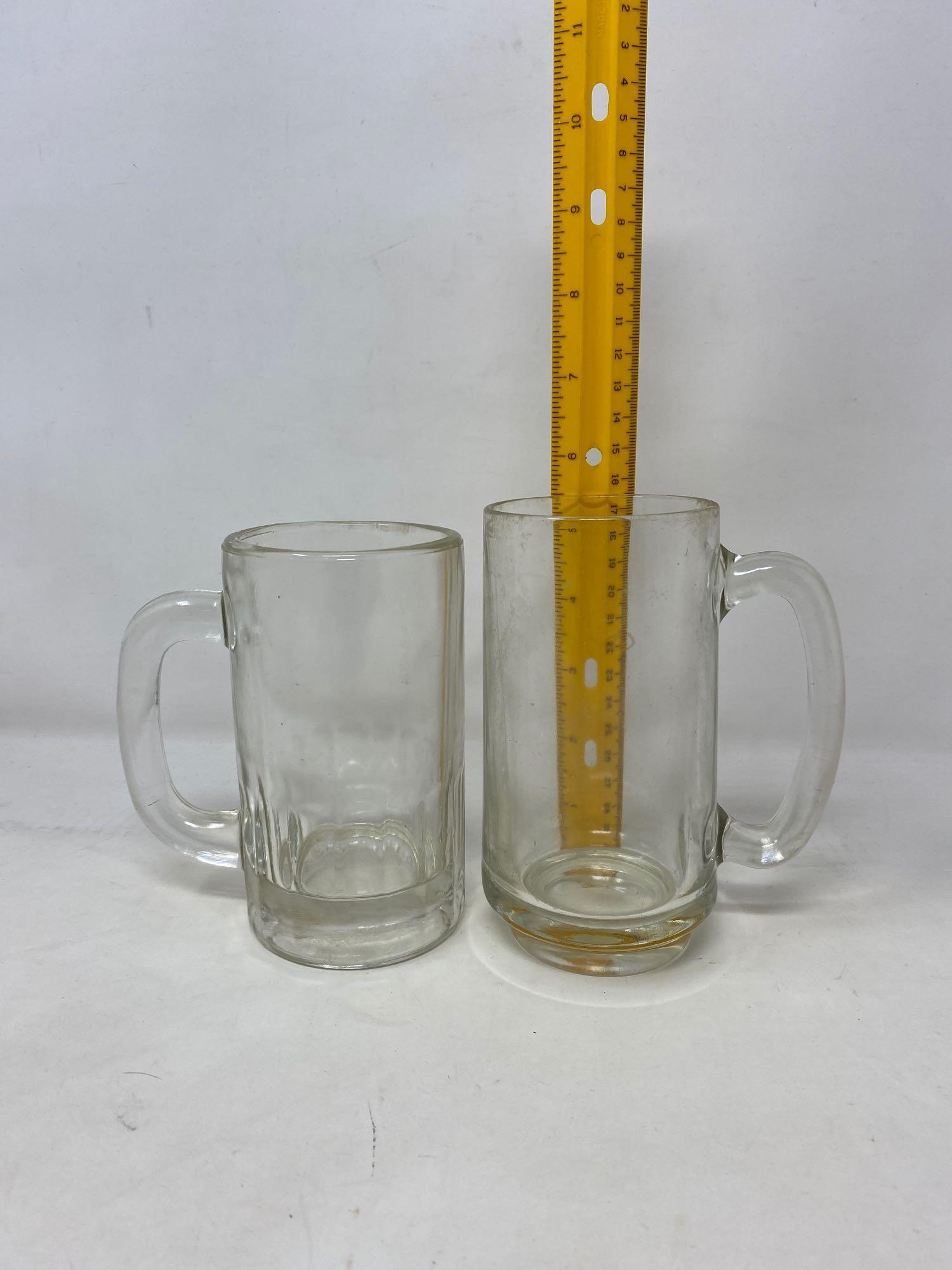 Clear Glass Mugs and Coca Cola Glasses