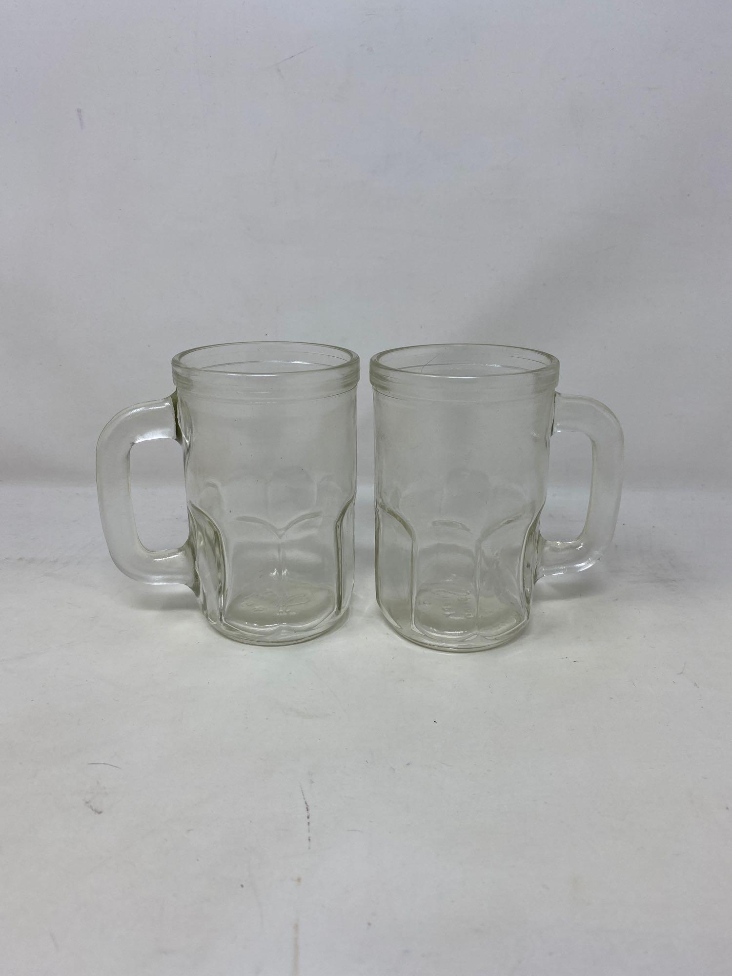 Clear Glass Mugs and Coca Cola Glasses