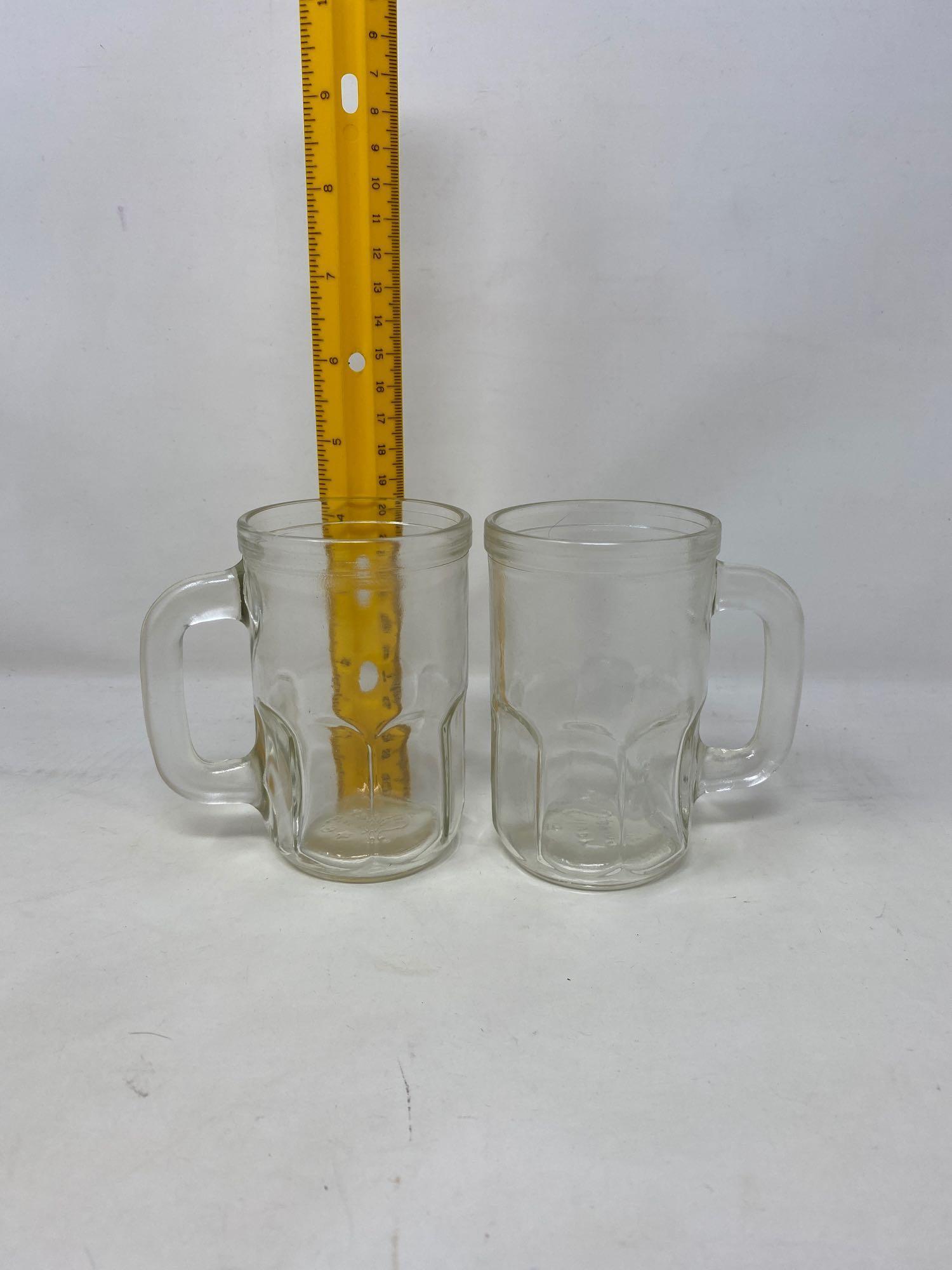 Clear Glass Mugs and Coca Cola Glasses