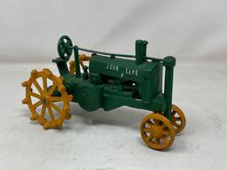 Green John Deere P Cast Iron Tractor with Metal Wheels