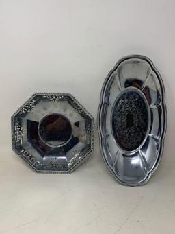 2 Silverplated Trays