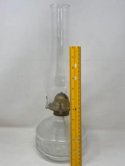 Clear Glass Base Oil Lamp