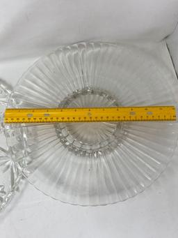 Patterned Glass Serving/Snack Plates