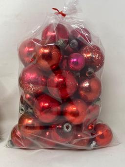 Vintage Christmas Tree Ball Ornaments