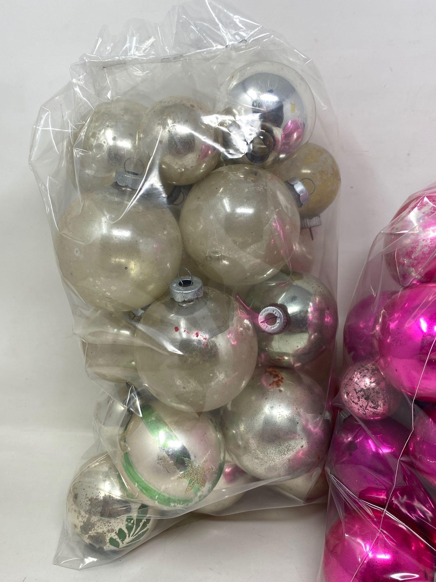 Vintage Christmas Tree Ball Ornaments