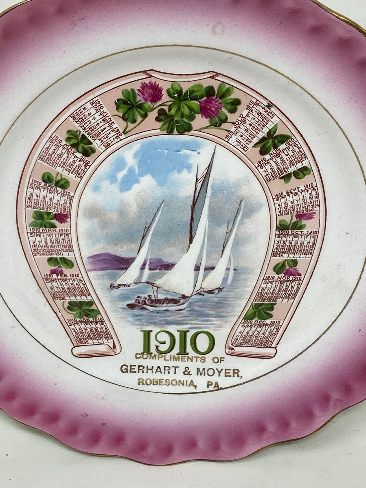 Advertising Calendar Plates