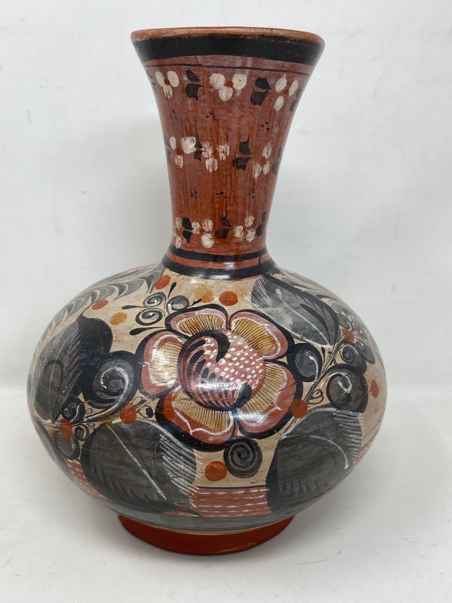 Floral & Leaf Decorated Vase