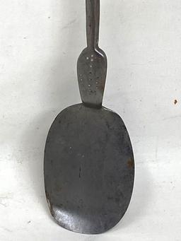 Early Antique Vintage Forged Long-Handled Fine Spatula