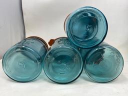 8 Ball Blue Canning Jars