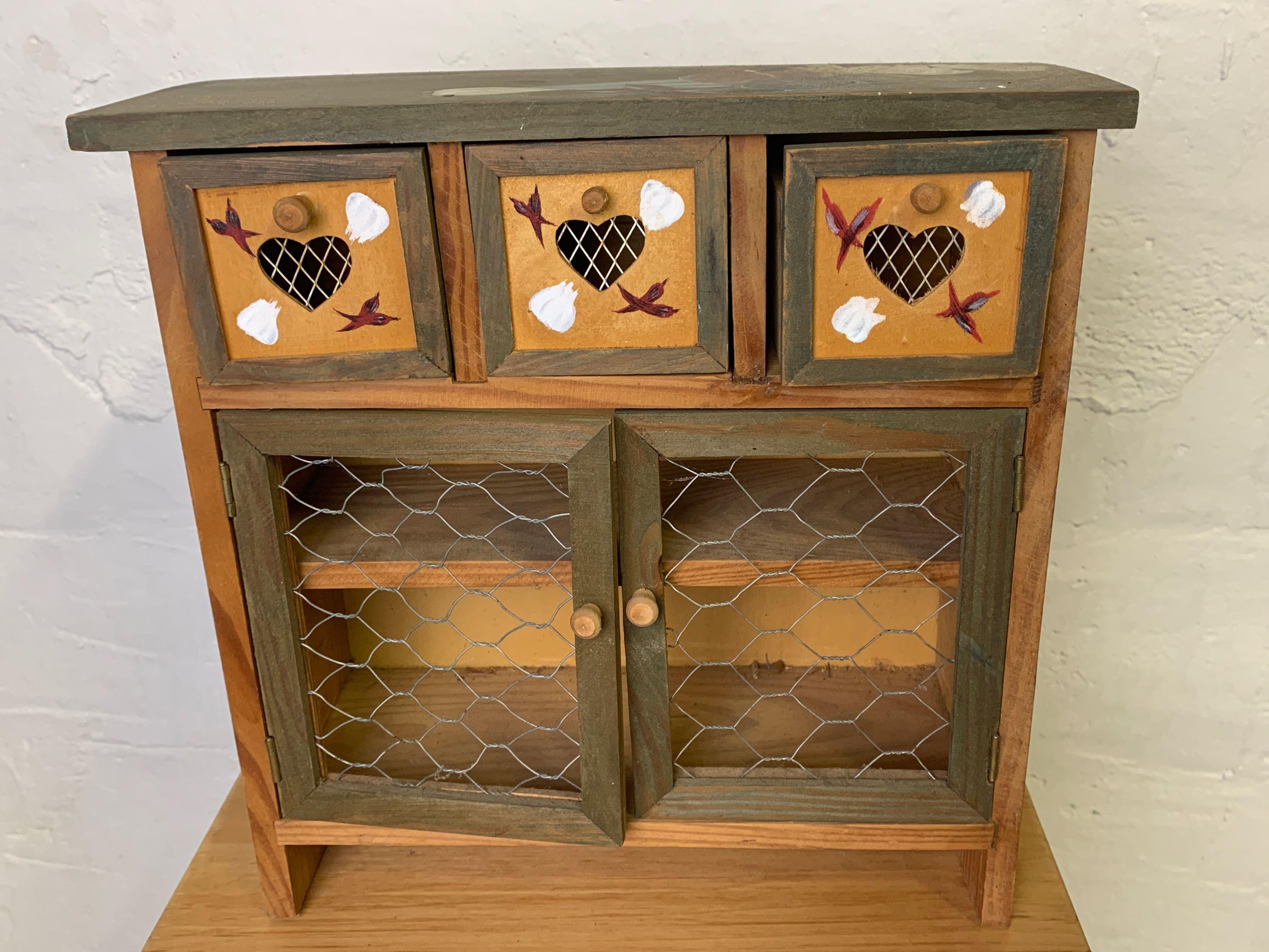 Small 3-Drawer Cabinet with 2 Doors