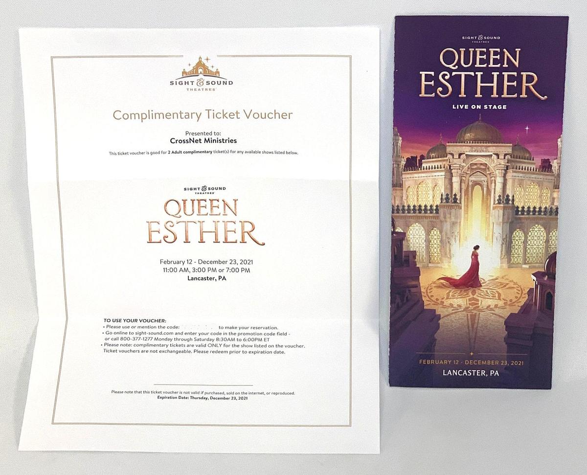 Sight & Sound Theatre Queen Esther Live Show Tickets