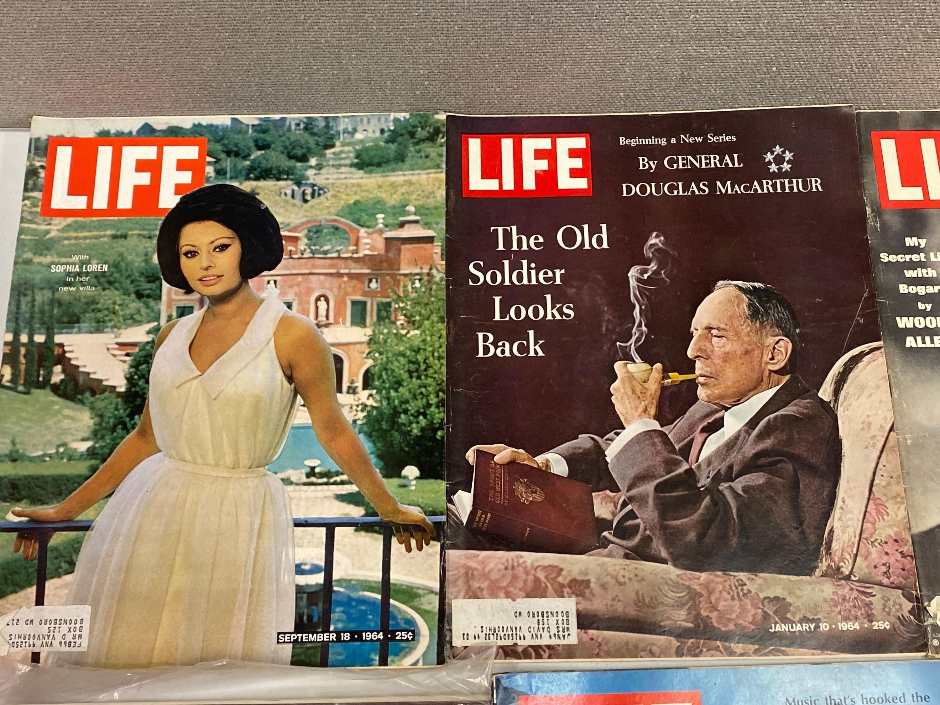 9 Issues of Life Magazine, 1960's & 1970's
