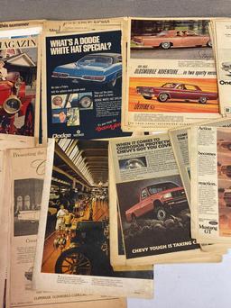 Numerous Vintage Classic Auto Advertisements