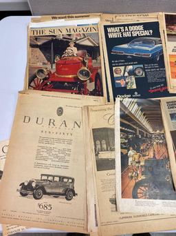 Numerous Vintage Classic Auto Advertisements