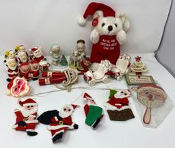 Christmas Figures, Ornaments, Stuffed Teddy Bear