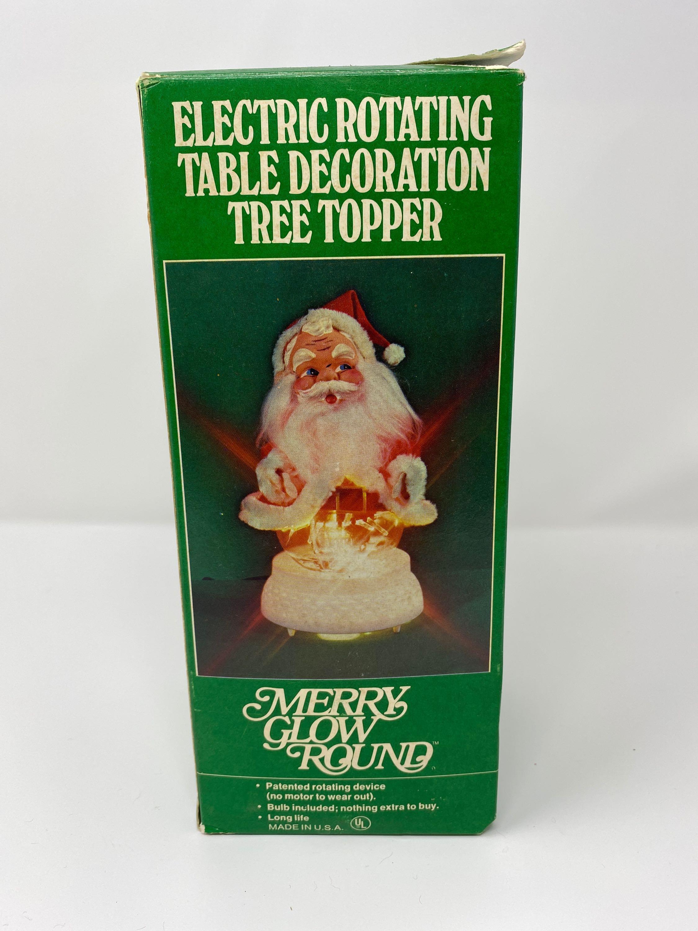 Walking Santa and Rotating Table Decoration/Tree Topper