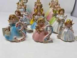 15 Josef Originals Birthday Angel Figures-