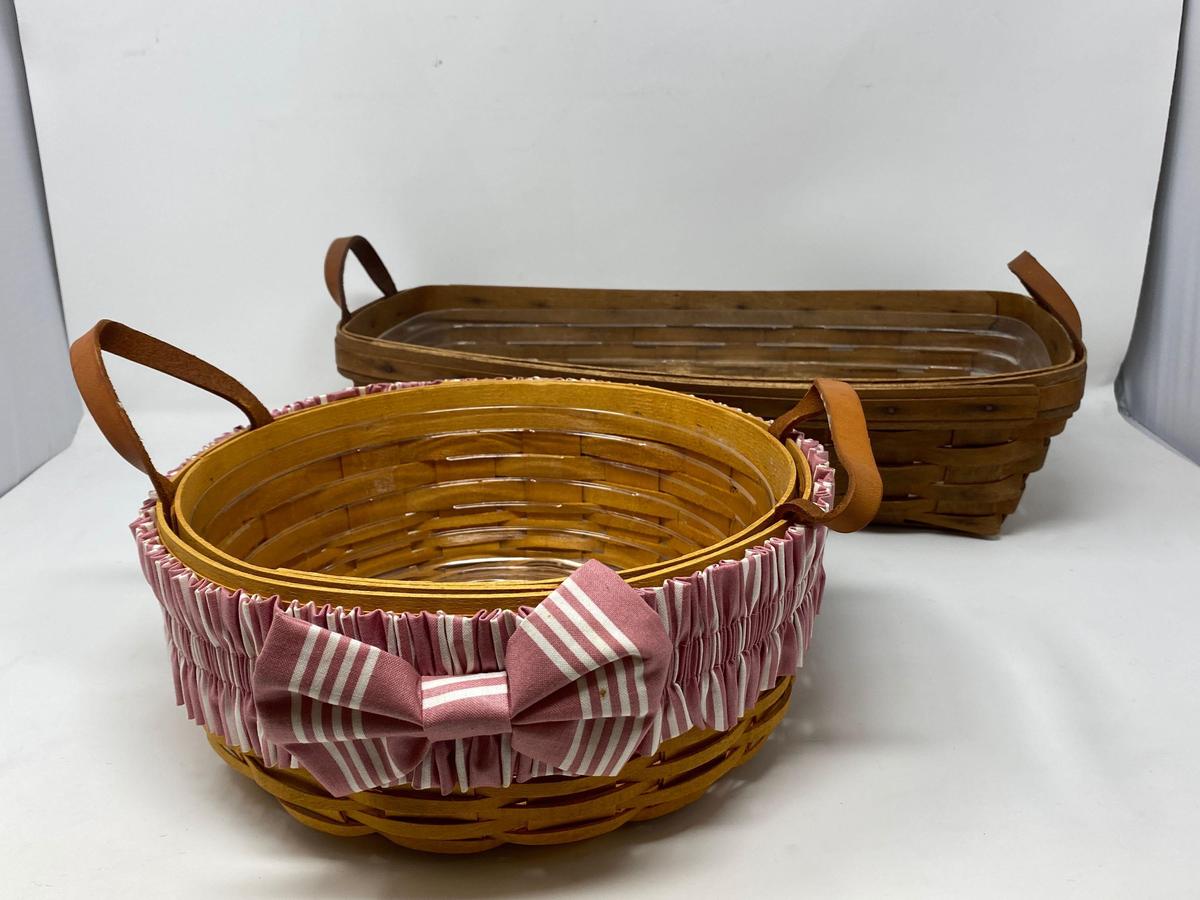 2 Longaberger Baskets- 1995 & 2000