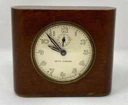Seth Thomas Wood Grain Cased Alarm Clock