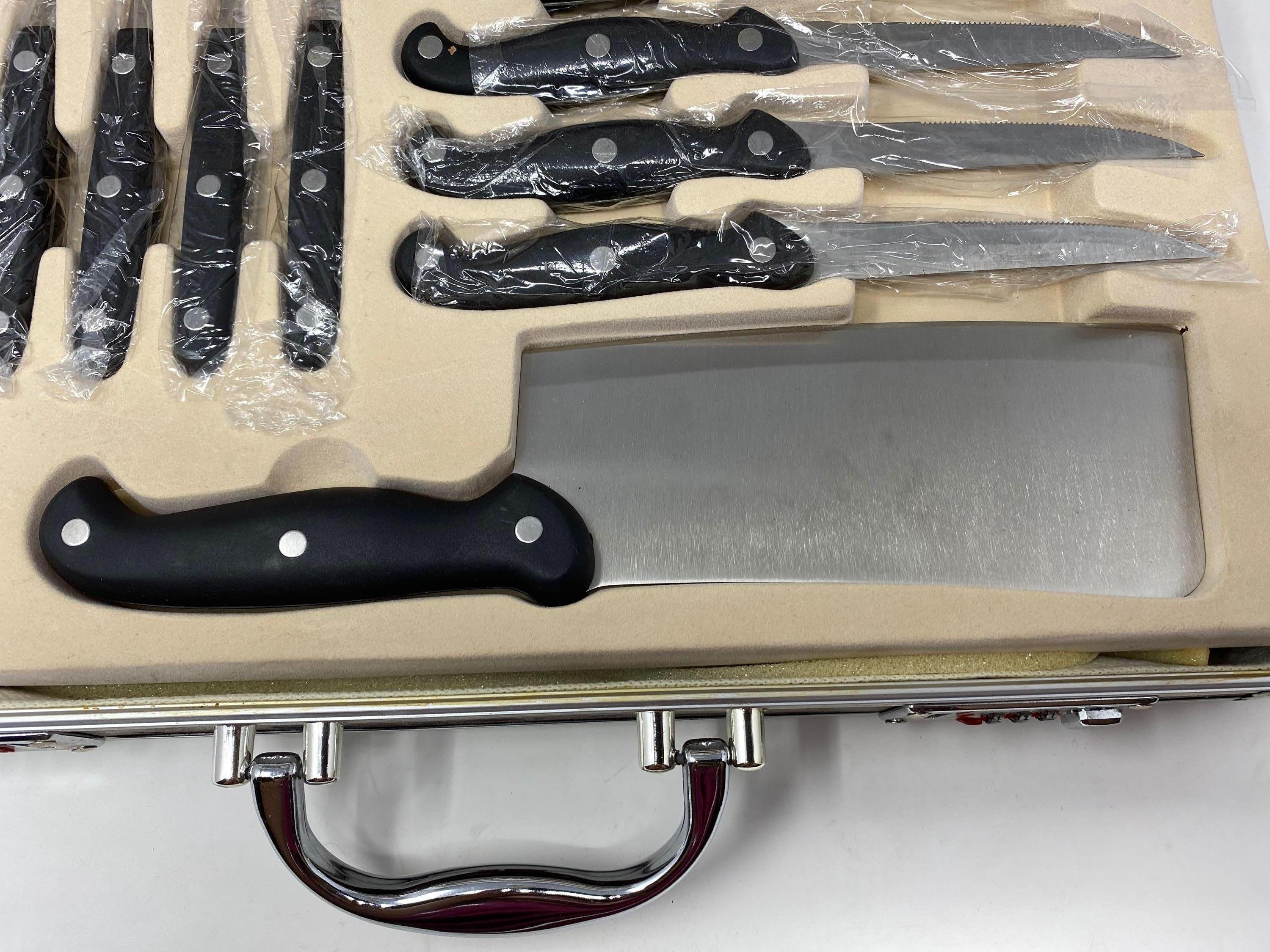 Cased Set of Meat Utensils