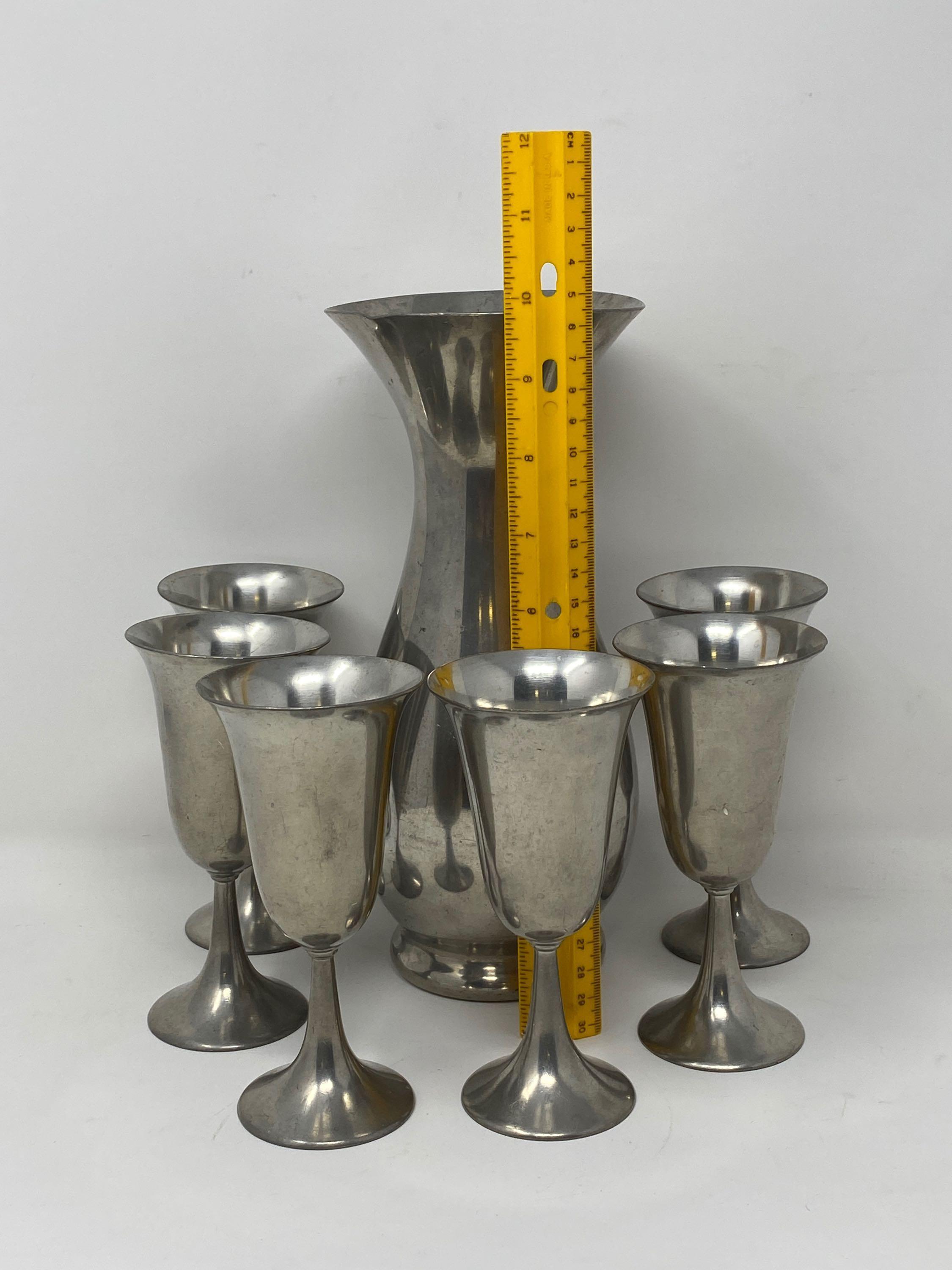 Pewter Wine Set