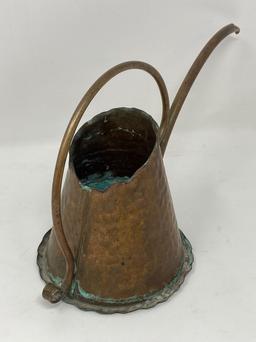 Brass Bell with Wooden Handle and Copper Watering Can