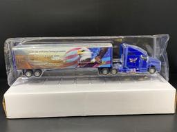 Die Cast USA Tractor-Trailer with Eagle & Prayer, with Original Box