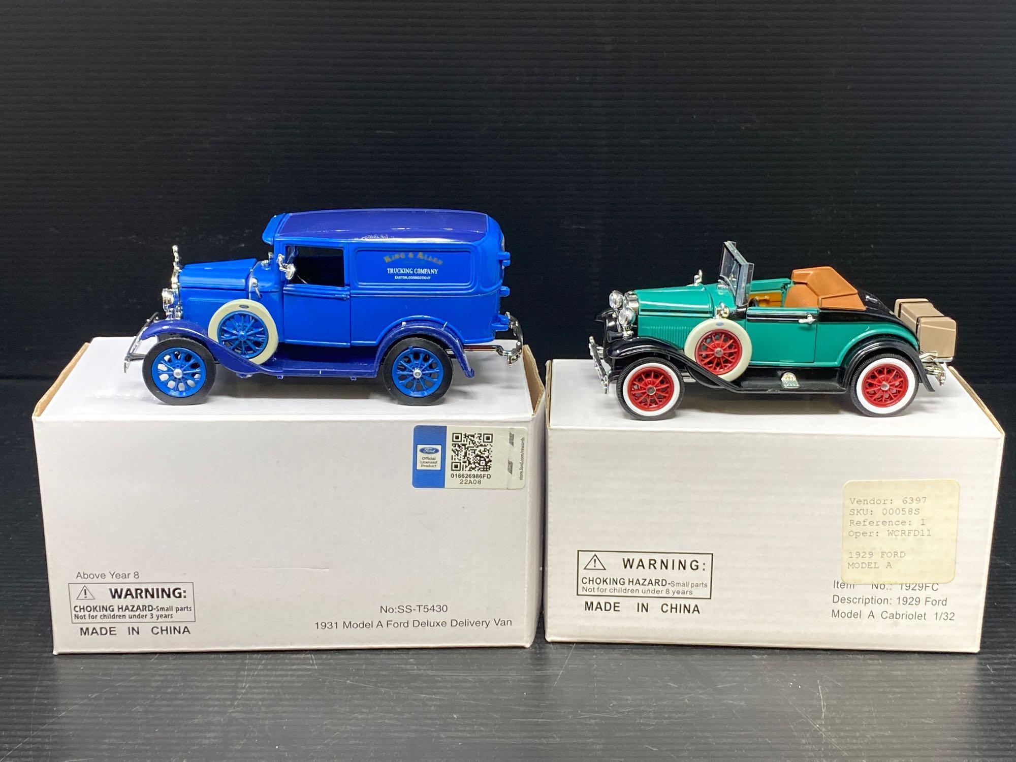 1929 Ford Roadster and 1931 Ford Model A with Original Boxes
