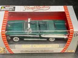 Road Signature Collection 1958 Edsel Citations - Blue and Coral In Original Boxes