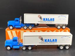 2 Winross Kalas Manufacturing Incorporated Tractor Trailers