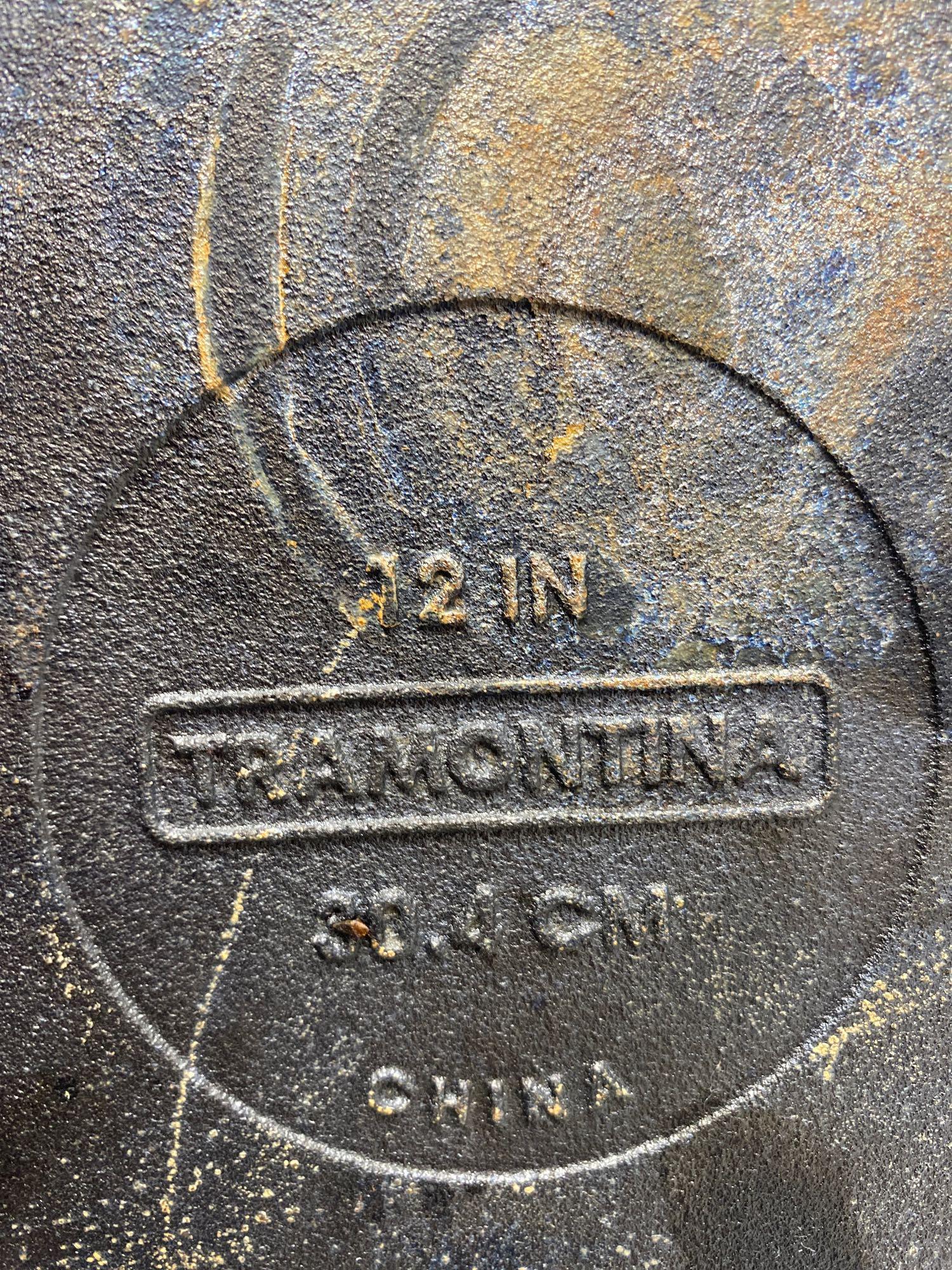 2 Tramontina Cast Iron Skillets- 12" and 10"