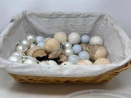 Lot of Neutral Colored Ornaments