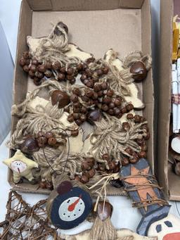 Large Lot of Primitive Ornaments & Decorations