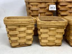 Grouping of 9 Craft Baskets