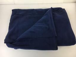 3 Pieces of Fleece Fabric- Dark Blue, Forest Green and Navy
