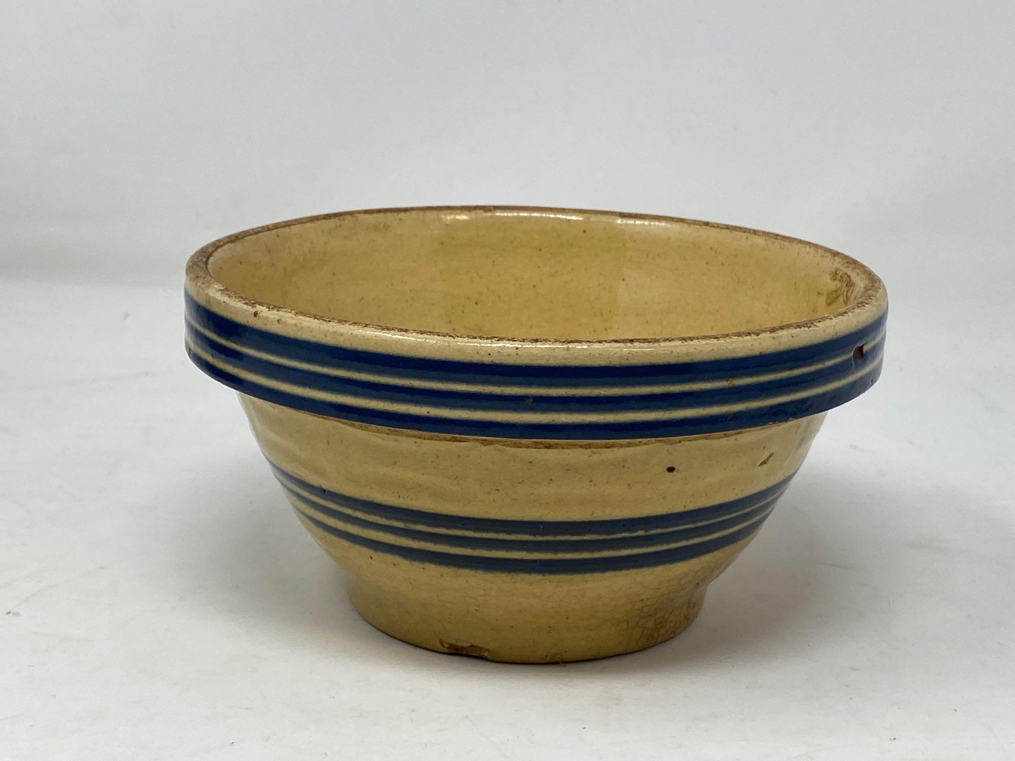 3 Antique Stoneware Mixing Bowls