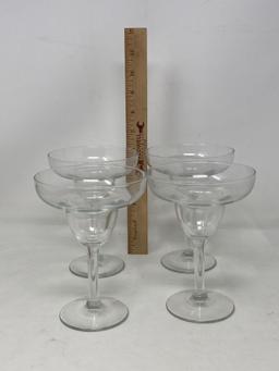 Assortment of 9 Stemmed Glasses