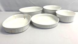 Corningware French White Baking Dishes