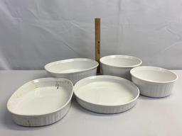 Corningware French White Baking Dishes