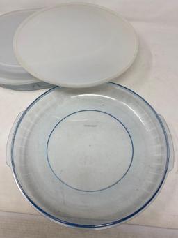 2 Tupperware Lidded Containers- One Oval Divided, Other Round