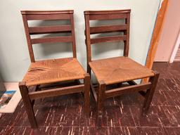 2 Wooden Chairs