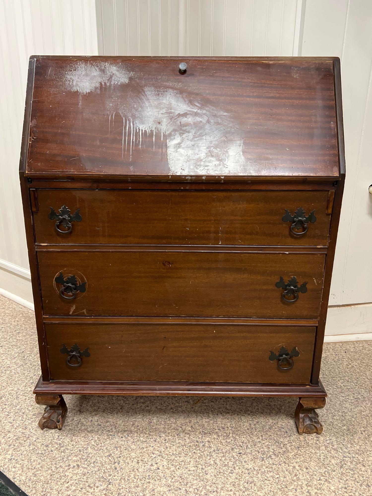 Antique Fall Front Desk