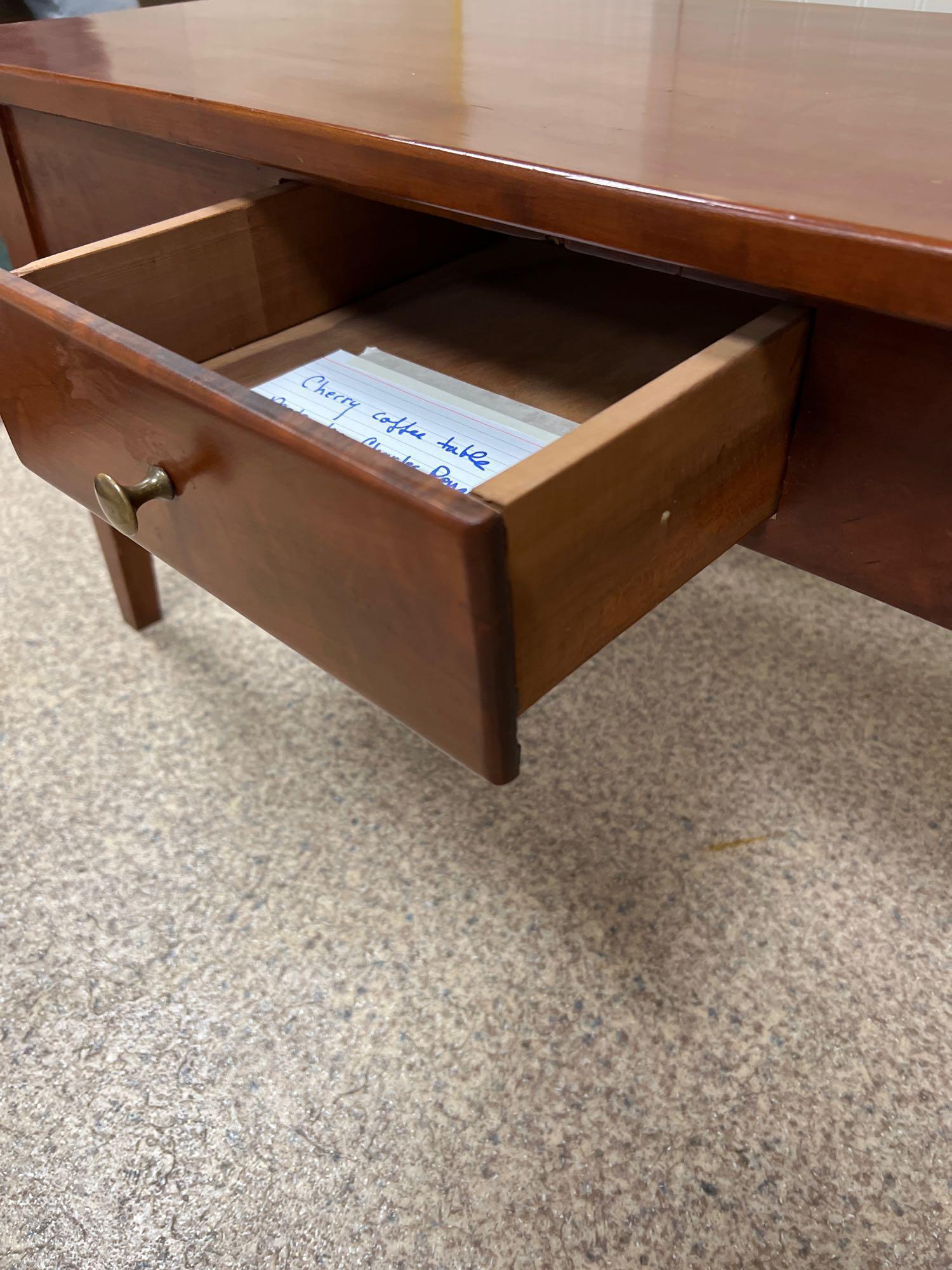 Cherry Coffee Table with 1 drawer