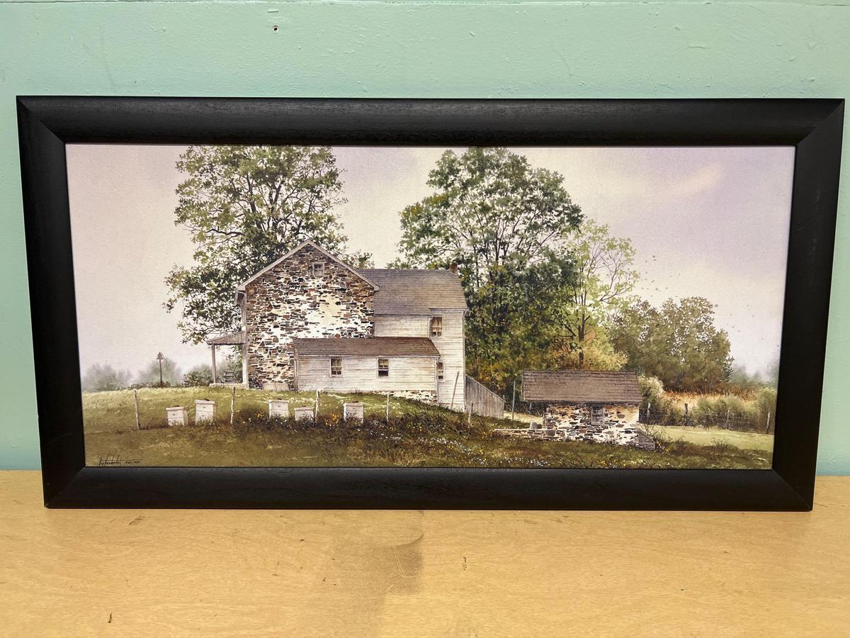 Framed Art Print - Farm scene by Ray Hendershott